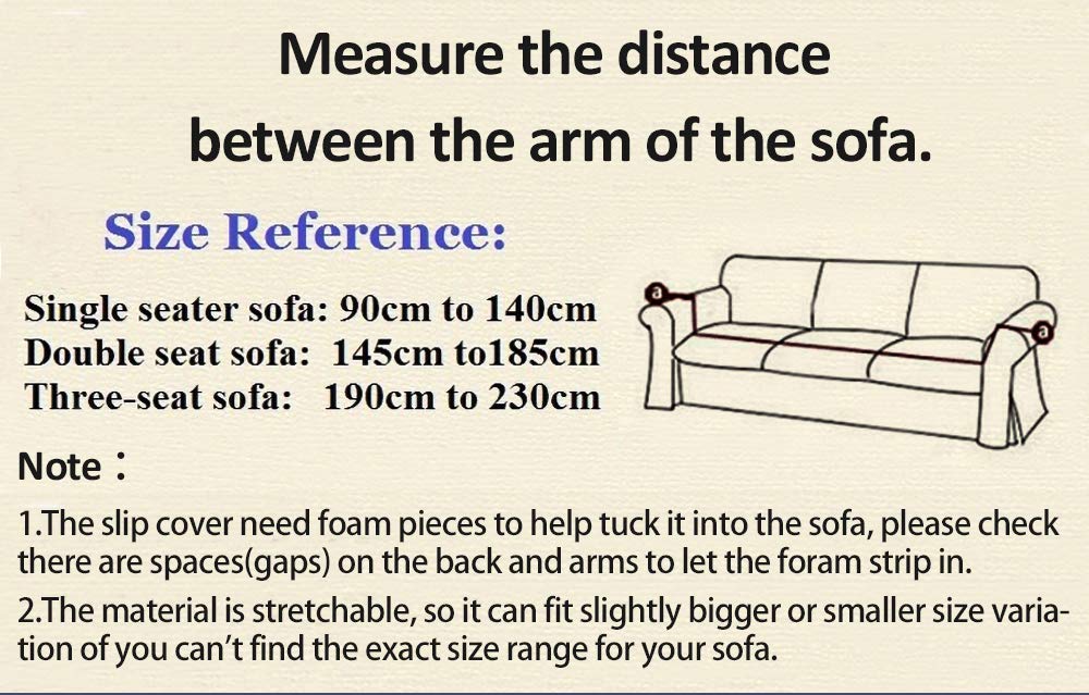 INMOZATA 1 Piece Stretch Seat Chair Covers Couch Slipcover Polyester Spandex Living Room Sofas Furniture Washable Slip Sofa Cover Shield Protector(Chair, Navy Blue)