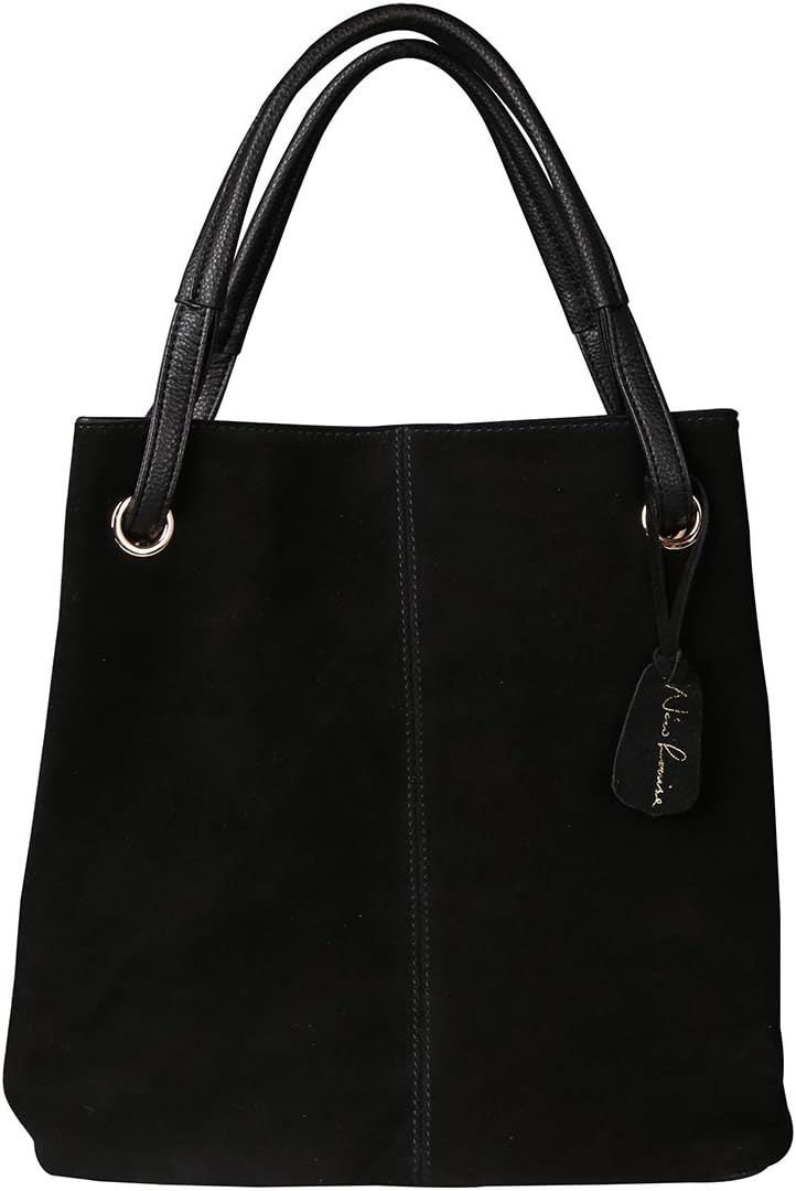 Nico Louise Women's Genuine Leather Suede Purse Shoulder Bag Casual Tote Handbag