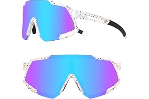 TUNFUND Youth Viper Polarized Sunglasses for Kid Boys Girls Age 10-15 | 4 Interchangeable Lenses | UV400 Glasses for Cycling Baseball