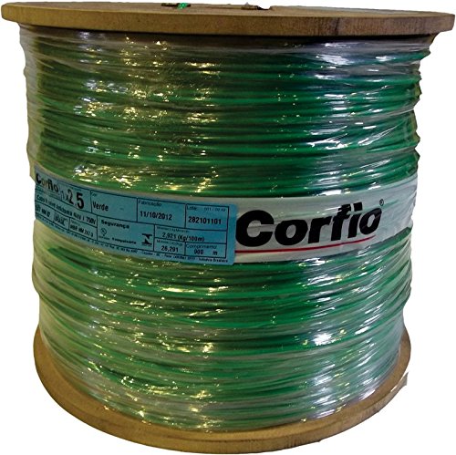 Cabo Flexível Bobina 2,5 mm Verde Corfio com 900 m