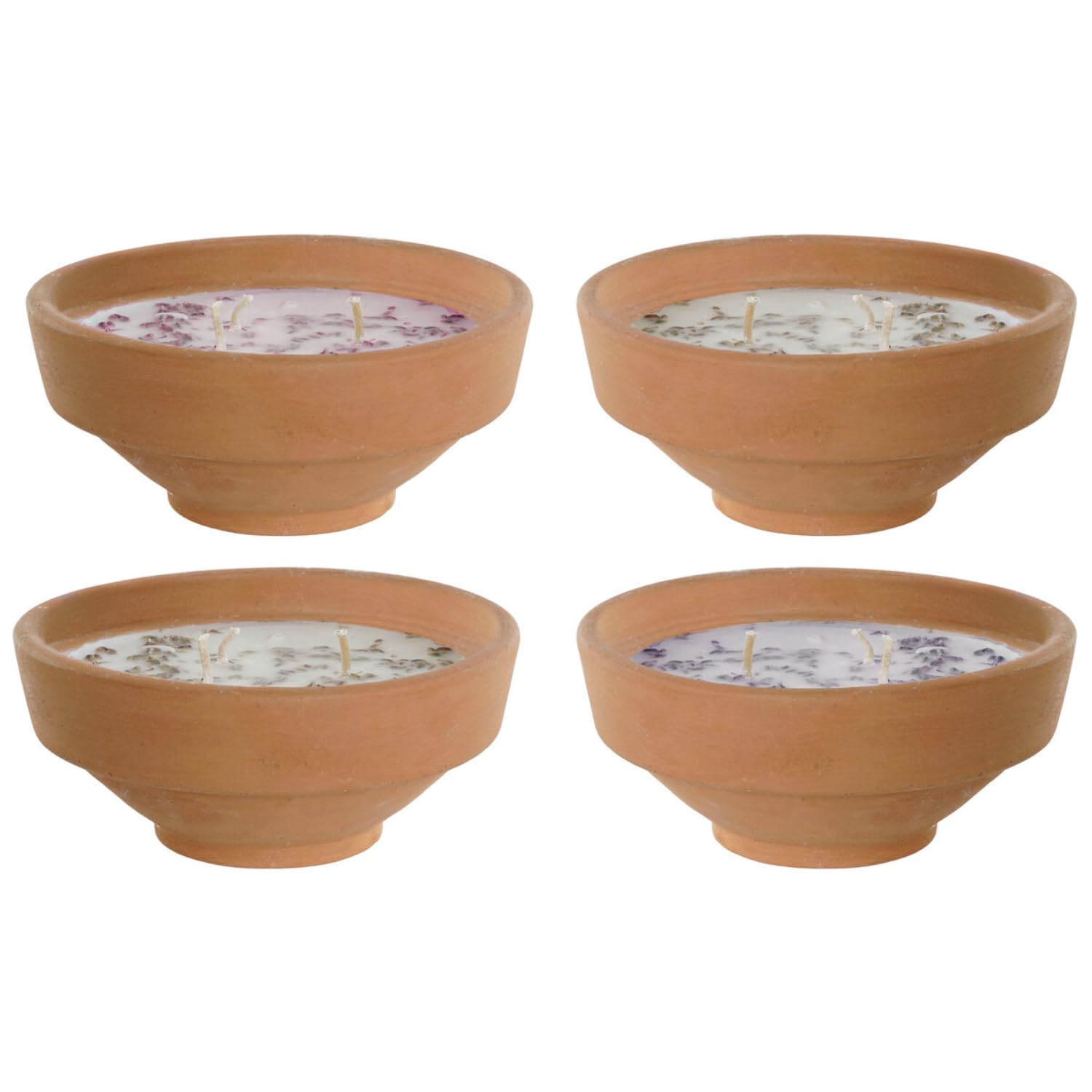 DKD Home Decor Natural Cottage Scented Candle 250g (4 Units)