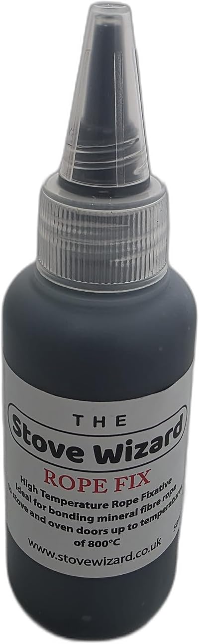 The Stove Wizard 50ml Heat Resistant Rope Adhesive for Wood Stoves