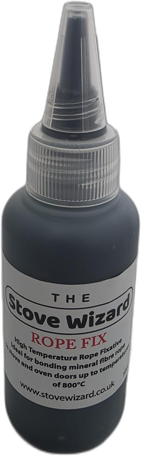 The Stove Wizard 50ml Heat Resistant Rope Adhesive for Wood Stoves