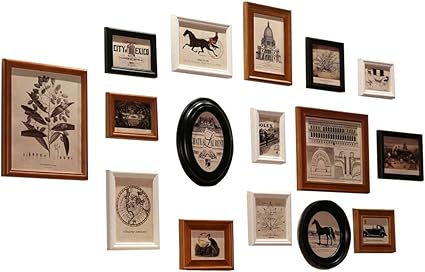 Wood Wall Picture Photo Frames Collage Sets For 16 Photos Family Home Multiple Large Gallery Frame For Living Room Decor Black White Brown Amazon Co Uk Kitchen Home Wood Wall Picture Photo Frames Collage Sets For 16 Photos Family Home Multiple Large Gallery Frame For Living Room Decor Black White Brown Amazon Co Uk Kitchen Home