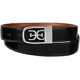 Sam Edelman womens Skinny 1" Logo Clamp Leather Dress Belt for Jeans, Dresses and Trousers