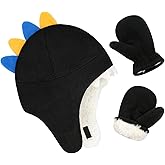 Baby Boy Sherpa Hats and Mittens Set Toddler Gloves Warm Fleece Winter Hat Baby Girl