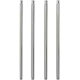 HALIGATE Brushed Nickel M10 Threaded Extension Rod for Pendant Light, Island Lighting, Chandeliers,lighting fixture downrods & stems,12 Inches
