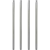 HALIGATE Brushed Nickel M10 Threaded Extension Rod for Pendant Light, Island Lighting, Chandeliers,lighting fixture downrods 