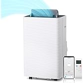 TURBRO Finnmark 14,000 BTU Portable Air Conditioner and Heater, Dehumidifier, 3-Speed Fan, Covers Rooms up to 600 Sq. Ft., Re