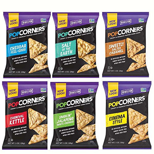 Buy Medora Snacks Popcorners Popped Corn Chips, Variety Sampler Pack of 6 flavors (Pack of 40