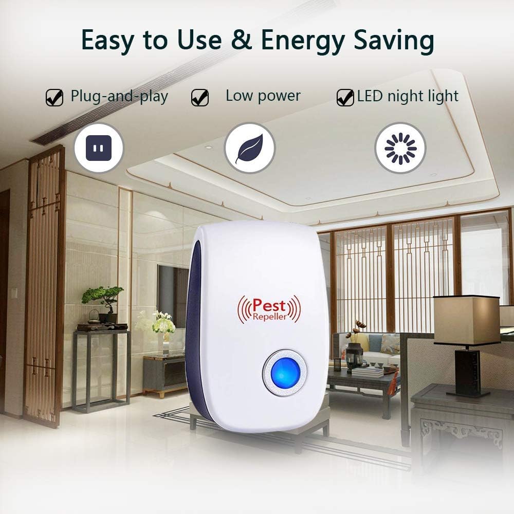 6 Pack Electronic Plug In Mouse And Rat Repeller Flies Pest Control Insect And Spider Repellent