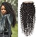 Unice Hair Malaysian Curly hair 4x4 Lace Closure Free Part, 100% Unprocessed Human Virgin Hair Natural Color (18inch)