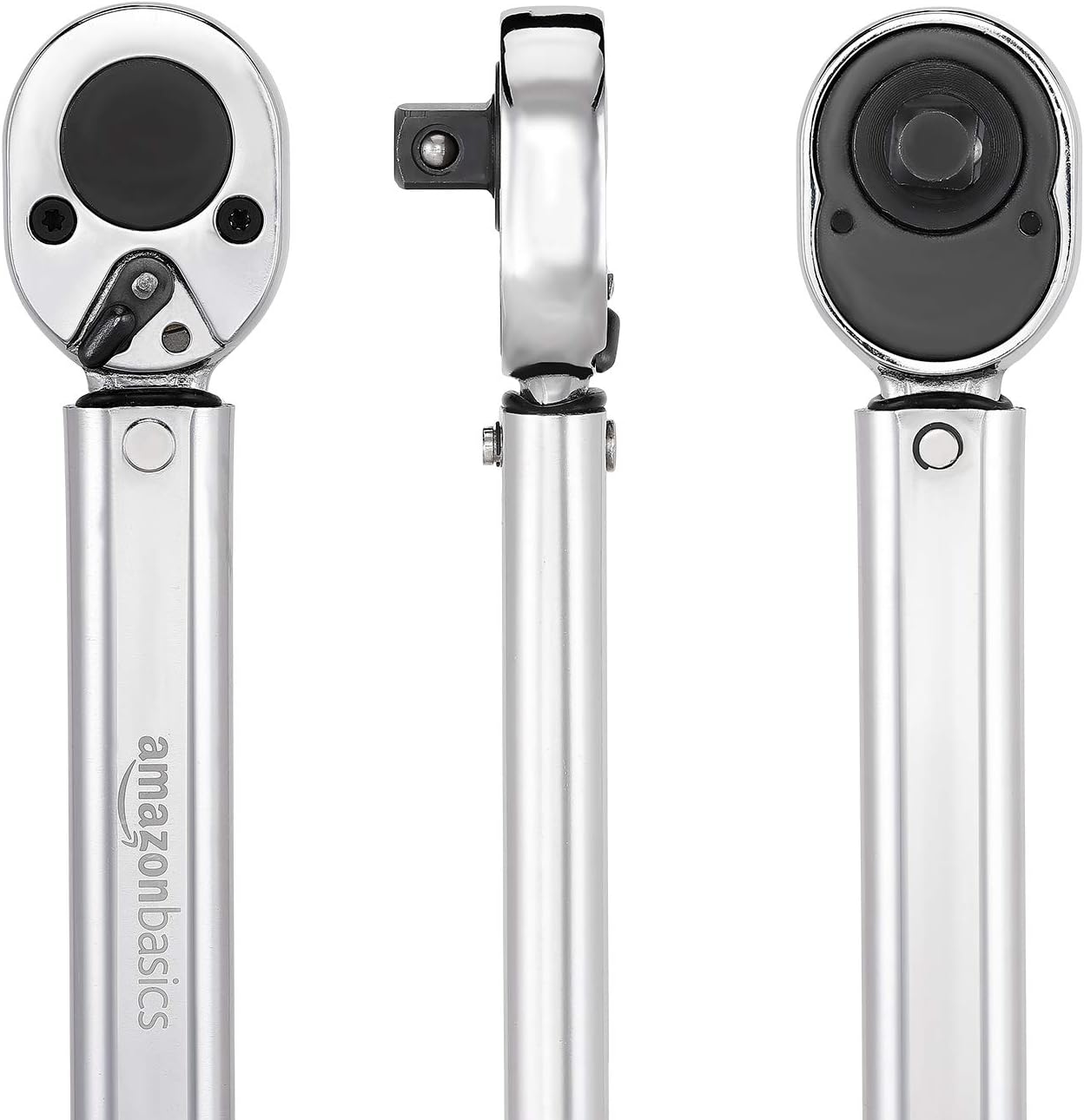 Amazon Basics 1/2 Inch Drive Click Heavy-Duty Torque Wrench, 25-250 ft.-lb, 33.9-338.9 Nm, Chrome - Image 5