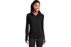 SPORT-TEK Women's Sport-Wick Stretch Quarter Zip Pullover