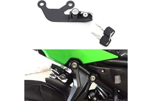 GUAIMI Motorcycle Anti-theft Helmet Lock Left Side for Kawasaki Z 650 Ninja 650 2017-2020-Black