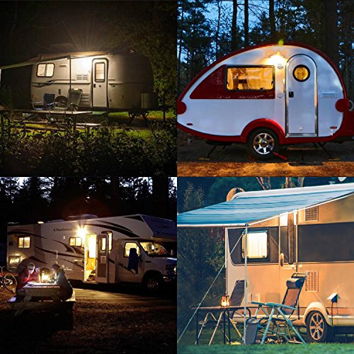 image for MICTUNING LED RV Porch Light with Switch, 12V 280 Lumen Exterior Utili