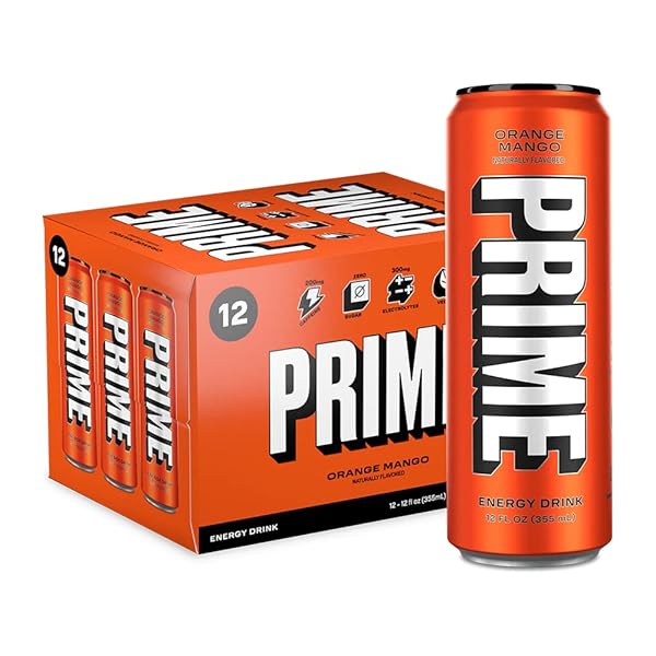PRIME ENERGY ORANGE MANGO | ZERO SUGAR ENERGY...