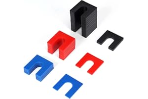 Atesilor 36 Pcs Plastic Auto Lift Leveling Shim Kit For 2 Post 4 Post Car Lift Truck Jib Crane Install, Tile Construction Horseshoe Spacer Fit For 3/4" Anchor Bolt (1/16" Blue, 1/8" Red, 1/4" Black)