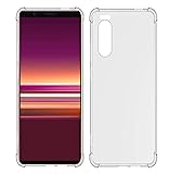 USTIYA Case for Sony Xperia 5 Clear TPU Four