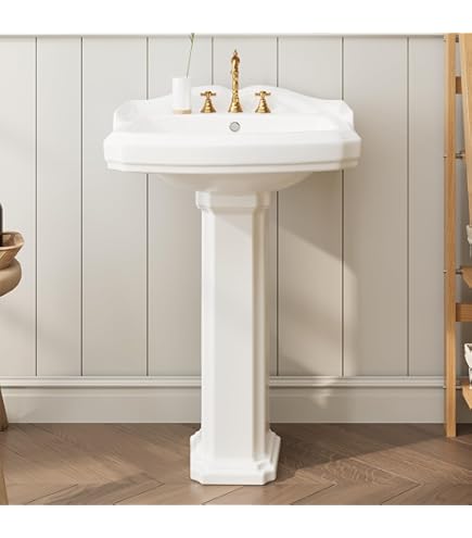 Bathroom Pedestal Sinks,Vintage Style 23