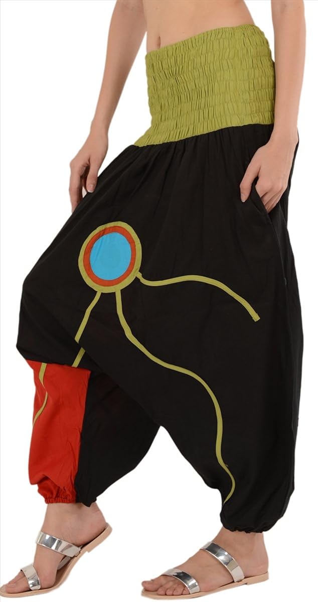 sns pure cotton harem pant aladdin piping pajama