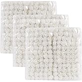 WISTART 432 Pcs Mini Artificial Rose Flower Heads Real Looking Foam Fake Roses Heads for DIY Wedding Flowers Accessories Bridal Hair Clips Headbands Dress Decoration(White)