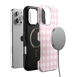 Casely iPhone 16 Pro Max Case | Pink Plaid | Sunday