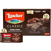 Loacker Classic Double Chocolate Cream Wafer Cookies, 12-Pack, Non-GMO