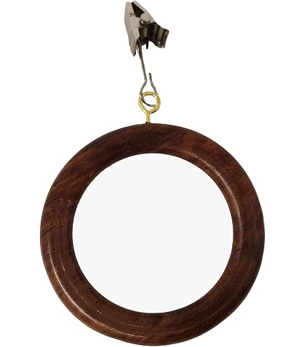 Anneaux Rideaux Bois Foncé – Lot De 10 Avec Clips Détachables