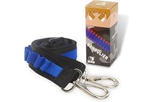 EKIND Toy Gun Bullet Shoulder Strap Darts Bandolier Kit Ammo Storage Holder Compatible for Nerf Elite Blasters (2 Point Tactical Shoulder Strap - Blue)