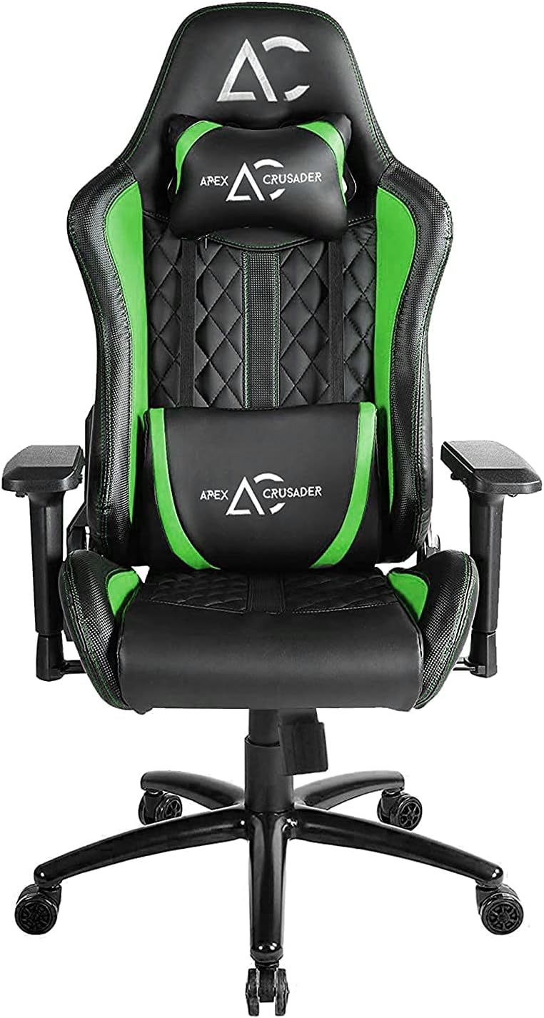 Savya home by Apex Crusader XI Gaming Office Chair (Green)