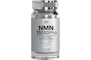 Sunnylife NMN 15000 Pro -Pack of 60 Nicotinamide Mononucleotide 250 mg Servings, NAD+ Booster for Cellular Metabolism, Immuni