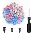 Figpade Pack of 90 Tire Repair Kit with Plugs,Self-Service Tire Repair Plugs with Screwdriver for Tire Puncture Repair,3 Size