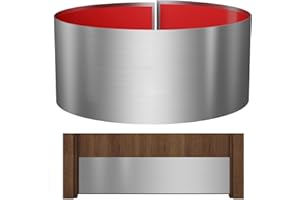 Sanbege Stainless Steel Door Kick Plate, 8" x 34" Door Push Plate, Self Adhesive Kickplate for 36" Doors Interior or Exterior (Brushed Nickel)