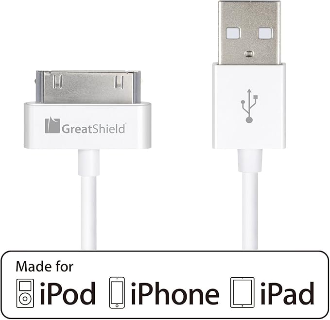 GreatShield iPhone 4s Cable, (3ft/0.9m1 PK) Apple MFI