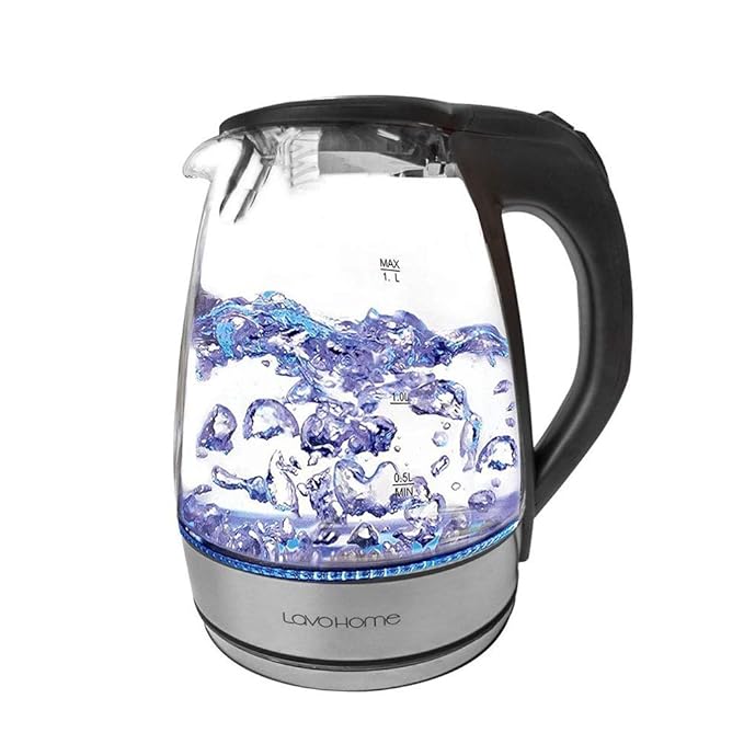 Precision Cordless Glass Electric Hot Water Tea Kettle Variable LED