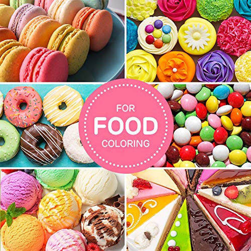 image for 6 Color Cake Food Coloring Set, Nomeca Food Grade Vibrant Food Color L