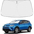 Proadsy Front Windshield Sun Shade Foldable Sunshade Protector Custom Fit 2013 2014 2015 2016 2017 2018 RAV4 LE XLE Premium Hybrid Crossover