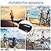 PYFK Running Belt Waist Pack - Adjustable Fanny Pouch for Runners Hands Free Workout - iPhone 13/14 Plus Hiking Gear Marathon for Men and Women (Black(Rose))