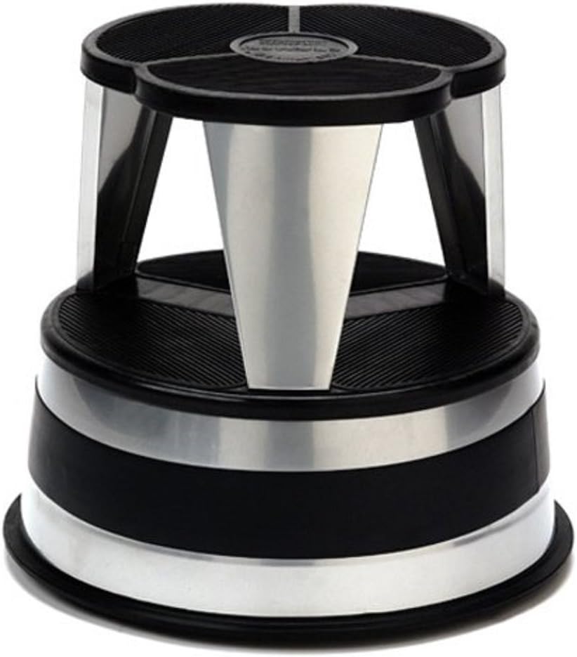 Best cramer 1001-01 kik step rolling step stool, silvertone