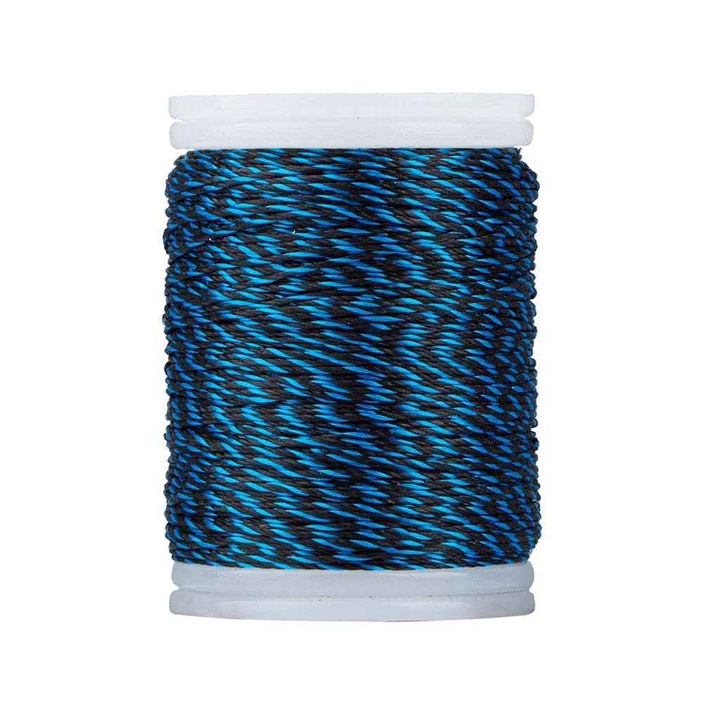 Namvo 110m Bow string Serving Thread and Durable Nylon String Use for Bowstring Archery Supplies Suitable for Outdoor Sport (Blue and Black)
