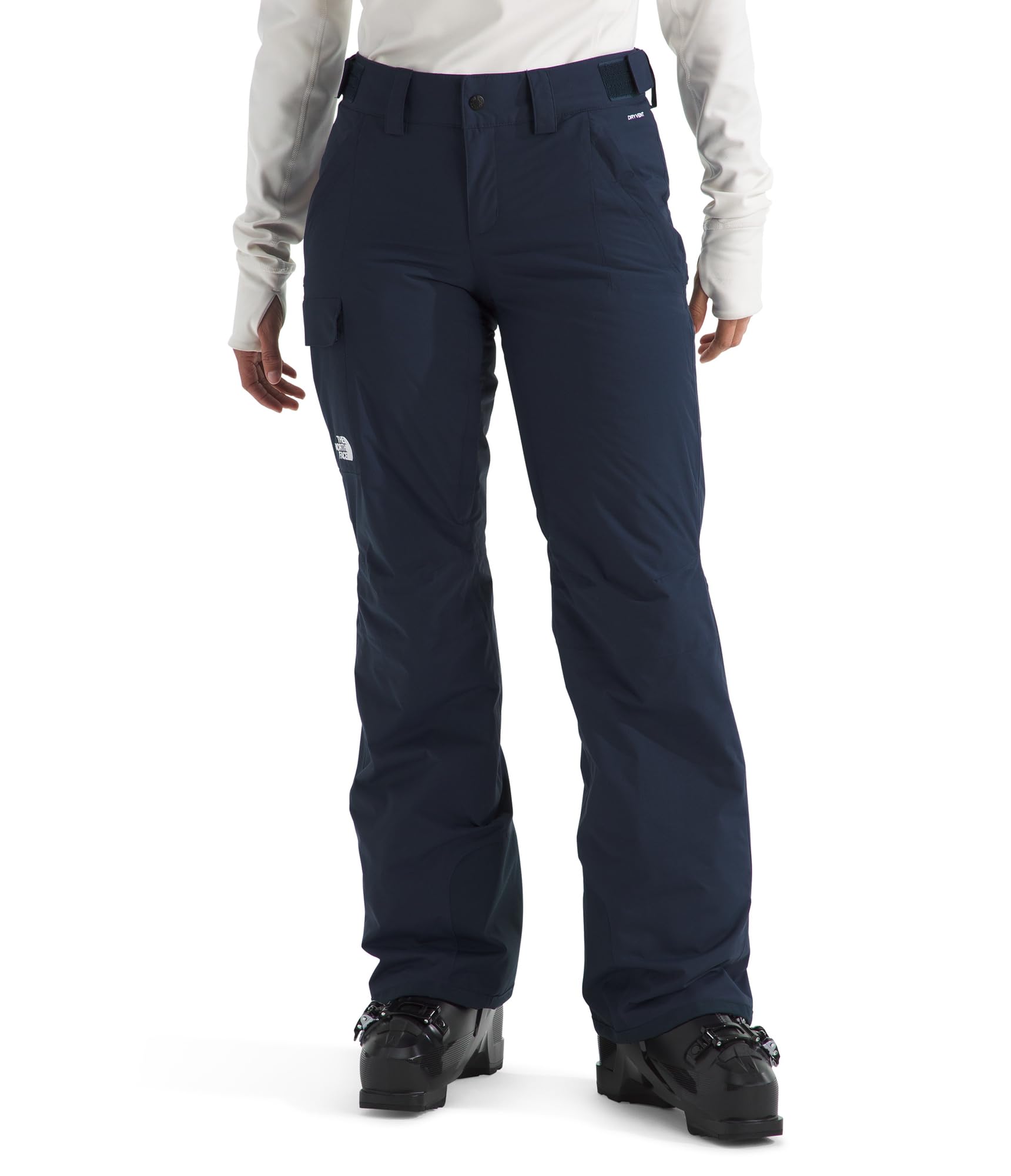 The North Face Women’s Freedom Insulated Pant (Standard & Plus Size) – Waterproof Snow Pants, Ski & Snowboard, Ankle Gaiters, Summit Navy, Large Regular