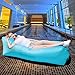 GADUGE Outdoor Inflatable Lounger & Pool Chair, Hangout Sofa & Inflatable Couch for Bedroom, Floats on Water - Includes Pockets, Comfy Headrest, Bottle Opener, Stake & Bag (Blue)