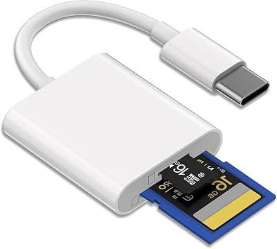 Baolongking USB C Card Reader 2-in-1 OTG SD/TF for MacBook iPad iPhone 15