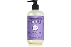 Mrs. Meyer's Clean Day Liquid Hand Soap, Lilac, Cruelty Free and Biodegradable Hand Wash Made with Essential Oils, 370 ml Soa