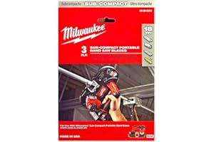 Milwaukee Alloy Steel 48-39-0572 18 TPI Sub-Compact Portable Band Saw Blade For Metal, 3 Per Pack