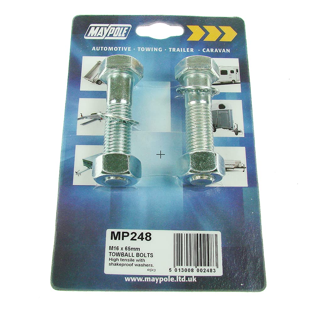 Maypole 248 Tow Ball Bolts M16 x 65 mm