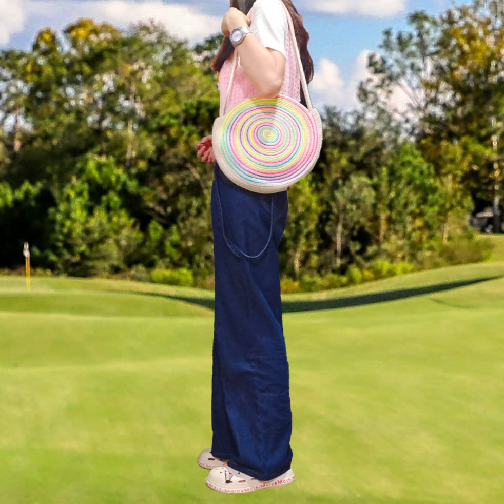 2022 Colorful Shoulder Hand -Handed Hook -Knitted Beach Bag Design Pattern Wallet Handmade Handbags