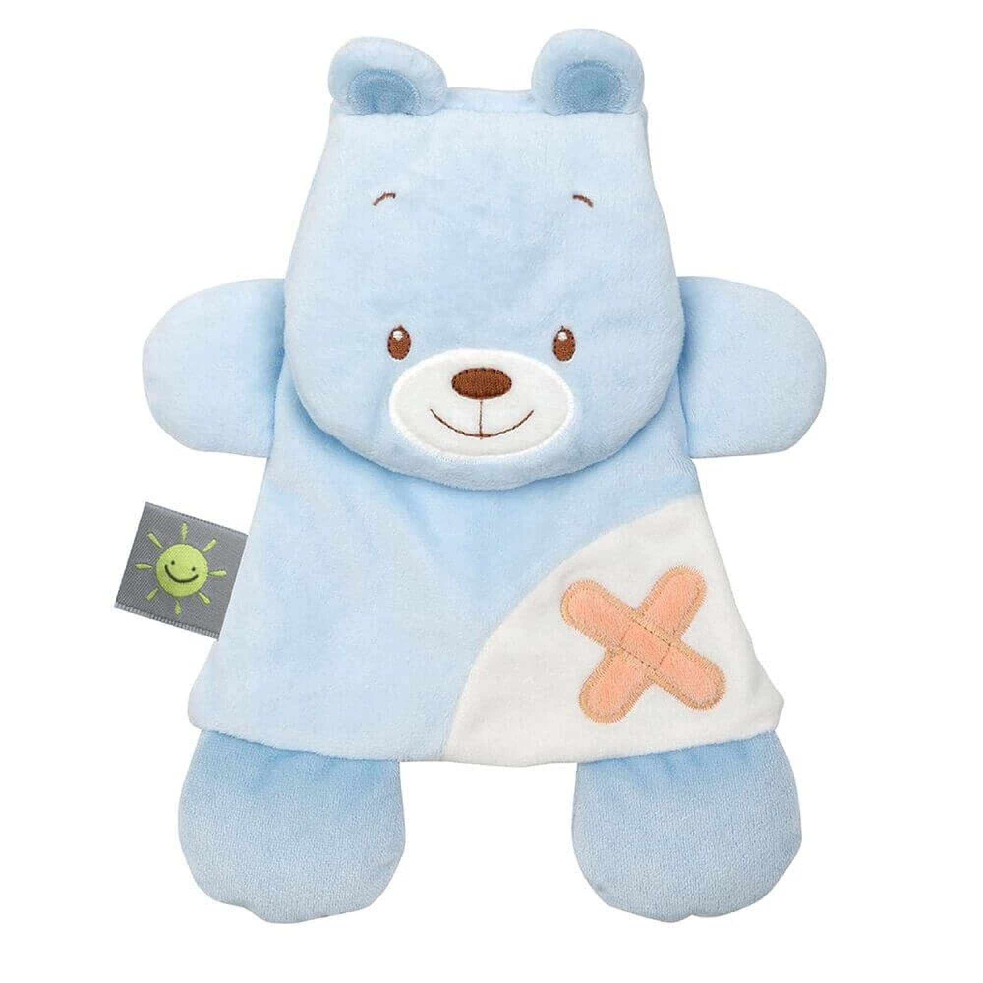 Nattou Cuddly Bear with Gel Pad for Pain Relief, Buddiezzz, 19 × 2.5 × 25 cm, Blue