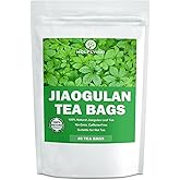 100% Natural Jiaogulan Tea, 40 Teabags, Pure Jiaogulan Leaf Tea, Gynostemma Pentaphyllum, No Additives, No Gmo